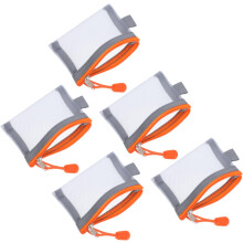 5er-Pack Mini-Netz-Make-up-Aufbewahrungsbeutel, kompakte Reisetasche mit Reißverschluss, sicherer tragbarer Kulturbeutel für Kosmetikartikel