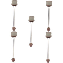 5pcs Facial Exfoliating Tool Double-end Nose Scrub Pore Beauty Tool Scrubbers