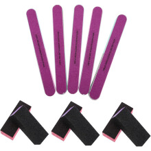 Juego de 11 limas y pulidores de uñas. Herramientas para manicura, diseño de uñas y pedicura.