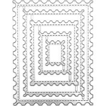 Stanzform aus Kohlenstoffstahl, 90 x 120 mm, für DIY-Projekte wie Scrapbooking, Briefmarkenrahmen, Kartenherstellung und Prägearbeiten