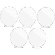 5 Stück runde Tischkarten aus Acryl, wiederverwendbare Tischkarten