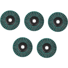 Lot de 5 disques de polissage angulaires verts, tampons de nettoyage rapide pour un lissage efficace, disques de ponçage à lamelles