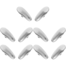 5 Paar Titan-Nasenpads für Brillen, Ersatz-Nasenpads, hautfreundlich, tropfenförmiges Design, rutschfeste Passform für Brillen