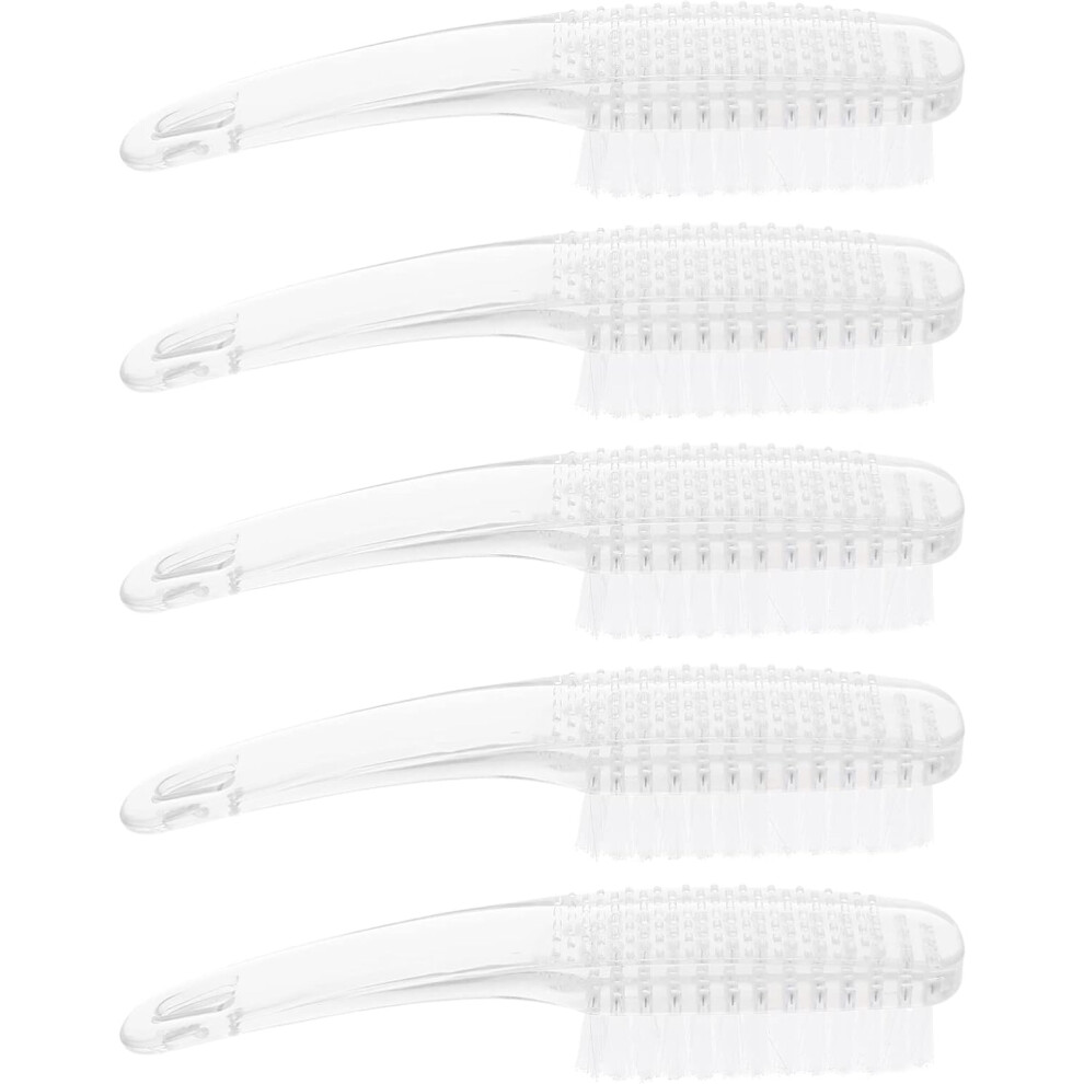 Hkhbjs 5Pcs Nail Brush Cleaning Manicure Supplies Small Fingernail Scrubber Nail Dust Cleaner For Manicure Random Color