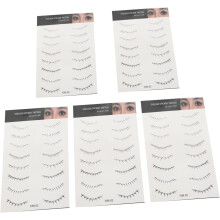 5 Bögen künstliche Wimpernaufkleber, Wimperntattoos für den unteren Wimpernbereich, Make-up-Zubehör für Frauen, Augenaufkleber, Schminkbedarf