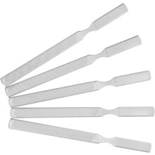 5 limas de uñas de doble cara de acero inoxidable para manicura, bloque antideslizante para uñas, cuidado profesional y arte creativo.