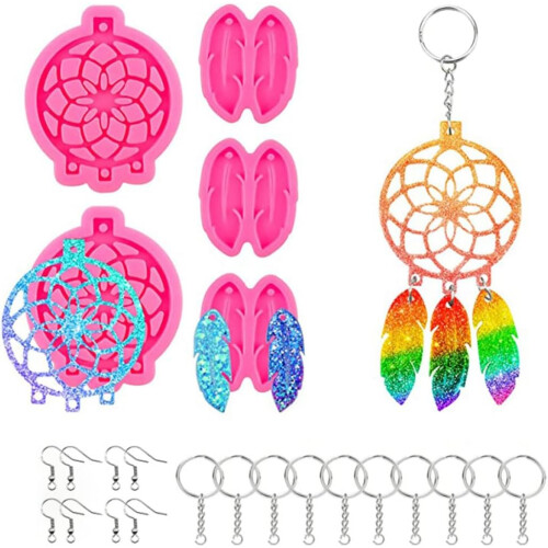 71-teiliges Traumfänger-Silikonform-Epoxidharz-Gussformen-Set
