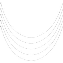 Schlangenkette, minimalistisches und elegantes Design, Titanstahl, 5-teilig, mit Karabinerverschluss, silberfarben
