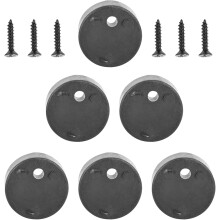 5 Sets Schiebetür-Ersatzteile, POM-Entgleisungsblöcke, praktisches Schiebetürzubehör, schwarz, verhindert Verschieben