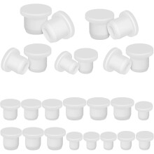Salt and Pepper Silicone Plugs Set with 25 Multi-Sized Stoppers for Spice Bottles and Cooking Containers