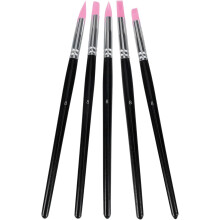 5-teiliges Töpferwerkzeug-Set: Stift mit weicher Spitze für Ton, Keramiknadel, Silikonspitze, Tonwerkzeuge
