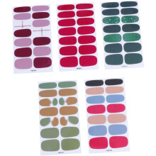 Nagelstickers set van 5 vellen 3D-stickers voor vrouwen: creëer een trendy manicure voor feestelijke gelegenheden.