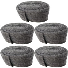 5pcs Steel Wool Pads Mesh Garage Ventilation Seal Prevents Small Animals from Entering Black Steel Wool for Repairs
