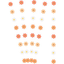Girlande mit Gänseblümchen, Hängegirlande mit Gänseblümchenblumen, Geburtstagsdeko