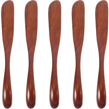 Ensemble de 5 couteaux à beurre et à confiture en bois, petits couteaux en bois de qualité alimentaire