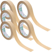 Stark klebendes, wasserfreies Kraftpapier-Verpackungsband, 24 mm x 30 m, 5 Stück