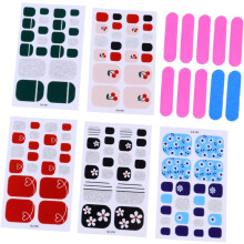 5pcs Beautiful Nail Decals Toe Nail Art Stickers for Decoration Design for Parties and Holidays for Art Enthusiasts