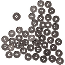 50 boutons décoratifs vintage en métal à quatre trous de 20 mm pour la couture de vêtements et de costumes