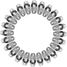 50 Stück 4,5 mm Edelstahl 304 Kugelkettverbinder-Clips für Schmuck