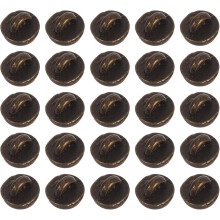 50 Stück Mini-Metall-Pilzknöpfe, 4 mm, antikbronze, gewölbter Schaft, Nähknöpfe