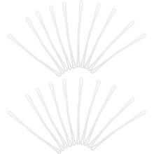 30 Stück transparente PVC-Gepäckanhänger-Schlaufen, wetterfeste Gurte