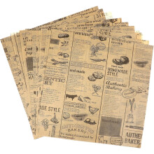 50 arkkia 25x25 cm Kraft-öljynkestävää leivinpaperia kanarullien käärimiseen