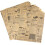 50 φύλλα λαδόκολλας Kraft 25x25cm για τύλιγμα ρολού κοτόπουλου 1