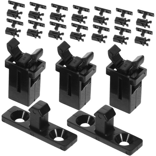50set Spring Lock Automatic Locking Lid Clip Hardware Clip Clasp Buckles for Trash Can Bin Latch Lock Replacement