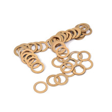 50 stk. flate skiver med indre diameter, rustfritt stål, gitarskiver for instrumentdeler, jack-socket-muttere, sett