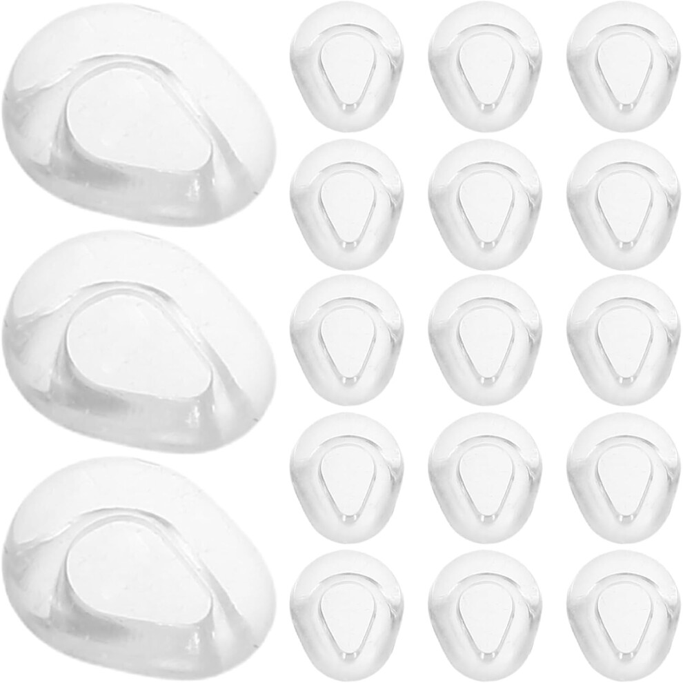 Hkhbjs 50Pcs Soft Silicone Silicone Eyeglasses Nose Pads Cushions For Nose Pads