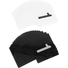 50 Stück Tischnummern für Partys, Kunststoff-Nummernschilder in verschiedenen Farben, PVC-Material, stilvolles, modernes und elegantes Design