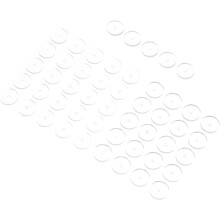 50 Stück weiche Silikon-Ohrringverschlüsse, Stützpolster, flache Piercingscheiben