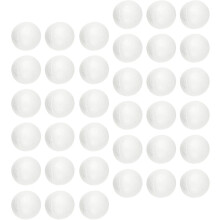 500 Stück weiße Schaumstoffkugeln, 1 cm große, massive Polystyrolkugeln für DIY-Weihnachtsbaumschmuck
