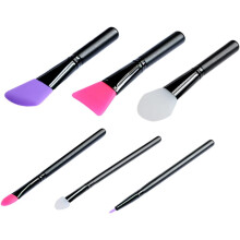 6-teiliges Silikon-Gesichtsmaskenpinsel-Set, haarlose Gesichtsapplikatoren
