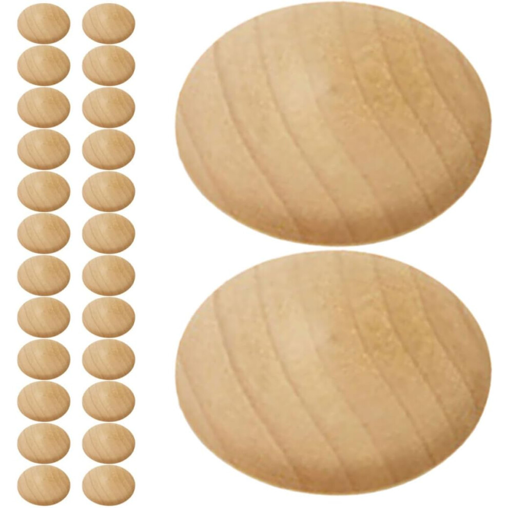 50Pcs Wooden Screw Hole Covers Decorative Plugs For Furniture Stairs Cabinets Small Round Wood Plugs 5455468318405