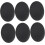 6pcs Black Hot Massage Stones for Spa Warming Therapy Smooth Surface 1