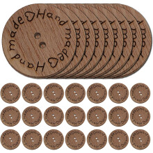 500 boutons ronds en bois faits main, attaches décoratives plates pour la couture, motif « Love »