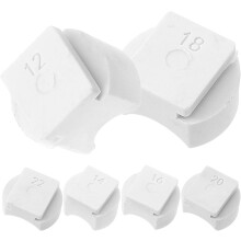 6 stuks kleine witte ringbuigmatrijzen, accessoires, multifunctionele onderdelen voor het buigen van sieradenringen