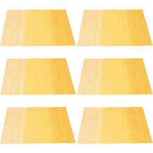 6-teiliges Set hitzebeständiger Tischsets aus hochdichtem Polyester und PVC