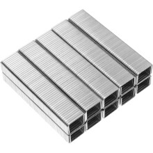 5 boîtes/5000 agrafes de porte en acier, clous pour agrafeuse, pointe biseautée de précision, recharge facile, construction métallique robuste