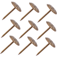 Antique Sofa Nails Thumb Tack 11x17mm 500pcs Cyan Electroplated Decorative Furniture Nails
