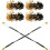 500Pcs Hanging Tag String for Clothes Elegant Design, Black Polyester and Copper Material 1