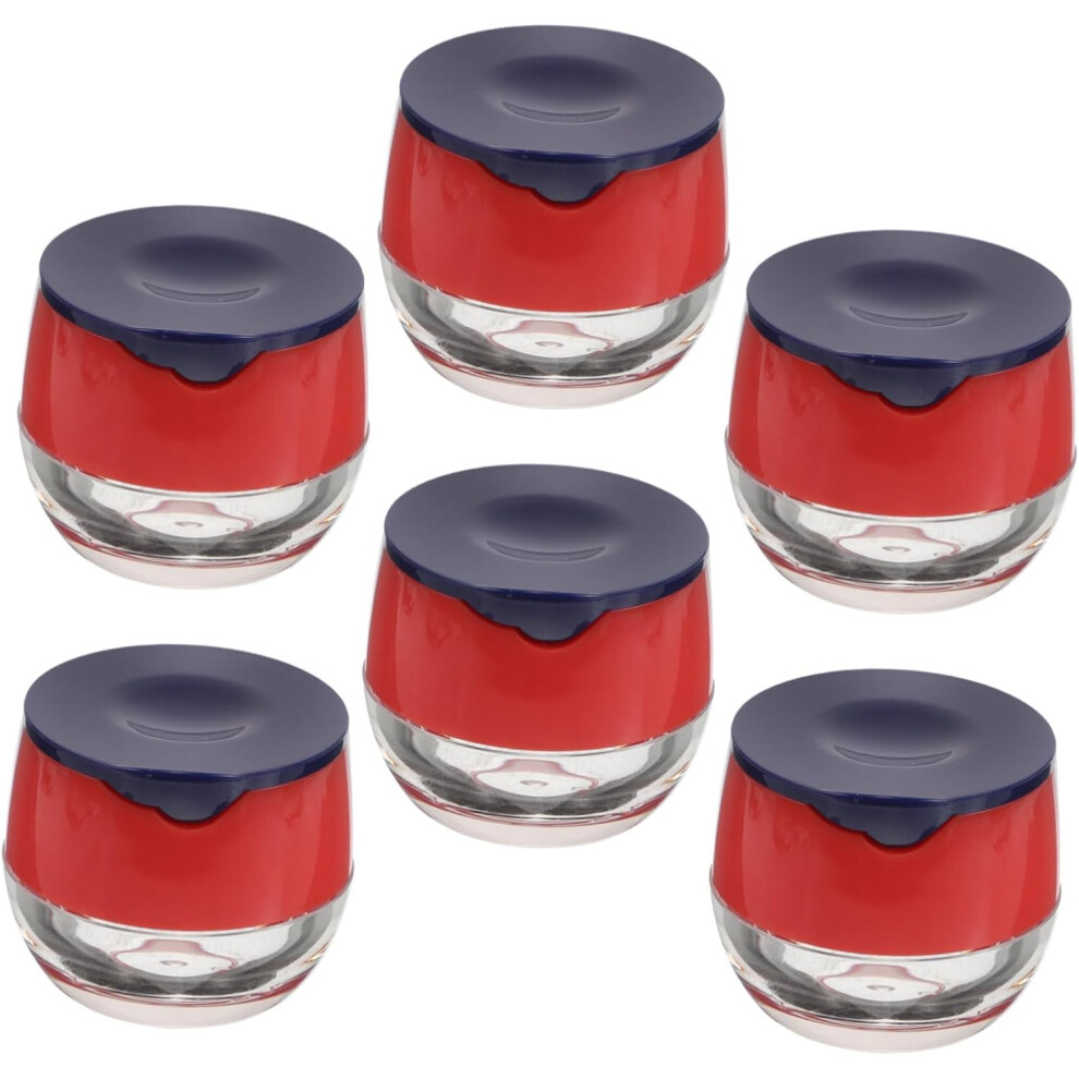 Hkhbjs 6Pcs Lip Mask Jar Small Plastic Jars Lip Balm Containers Empty For Travel Lids