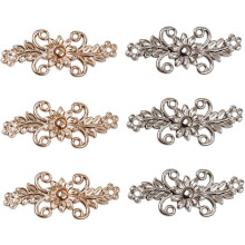 Lot de 6 attaches métalliques pour cheongsam (robe chinoise qipao) et accessoires de couture