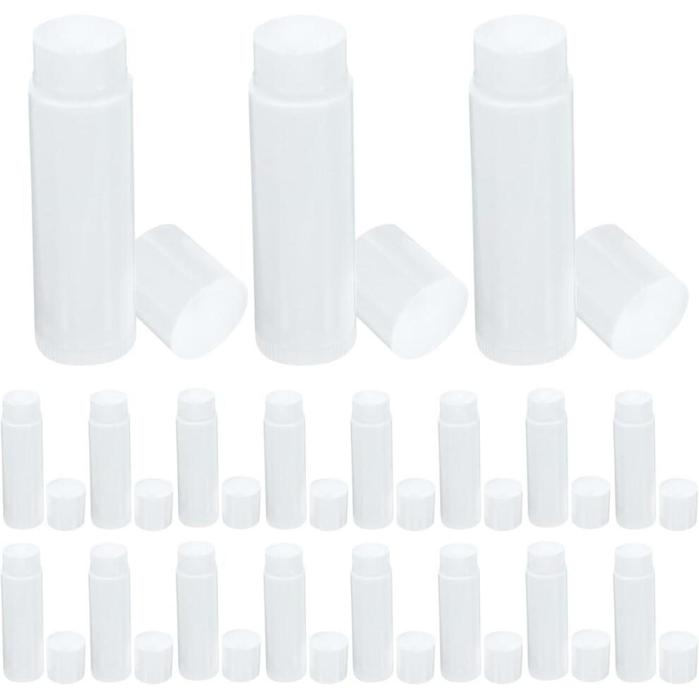 Hkhbjs 50Pcs Empty Lip Balm Tubes Caps Lipstick Containers Pp Material Diy Friendly