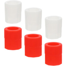 6 moules à glaçons en silicone souple et lisse, réutilisables, en forme de verre à whisky, 8,9 x 8,9 x 8,9 cm. Idéal pour les fêtes.