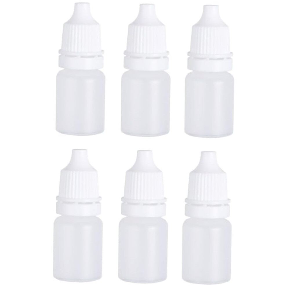 Hkhbjs Squeezable Dropper Bottles 6Pcs 5Ml Plastic White Containers For Eye Drops And Liquid Storage