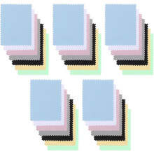 50 Stück Schmuckpolier-Reinigungstücher 6 x 8 cm, doppelseitig, Wildleder, Anlaufentferner
