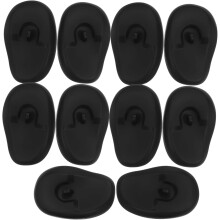 6 pares de gorros protectores de silicona para los oídos, protectores reutilizables para teñir el cabello.