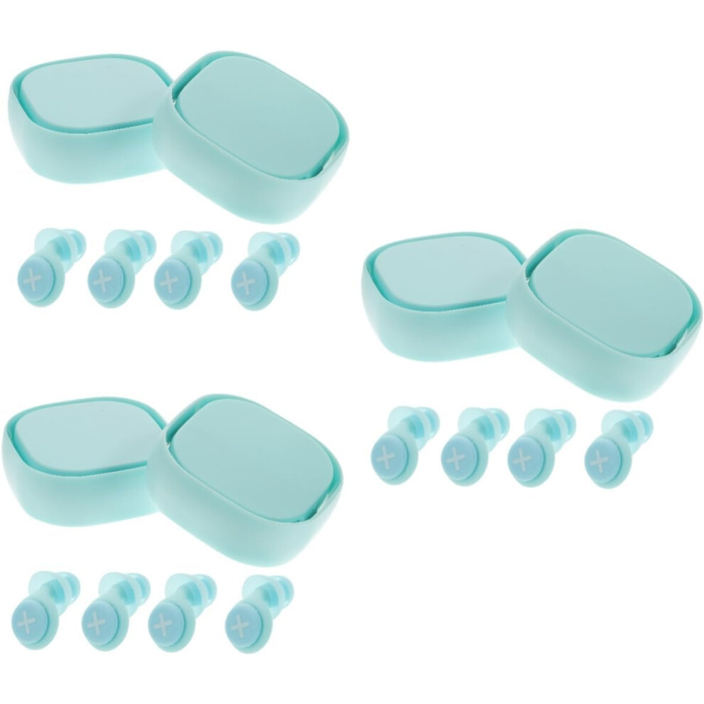 6Sets Noise Reduction Earplugs Invisible Silicone Swimming Ear Plugs 5455468019401
